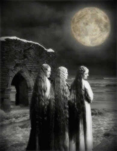 Gif animé gothique lune